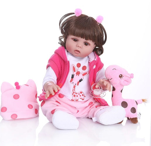 Boneca - Reborn 50 CM - Corpo Silicone - Kids Clothes