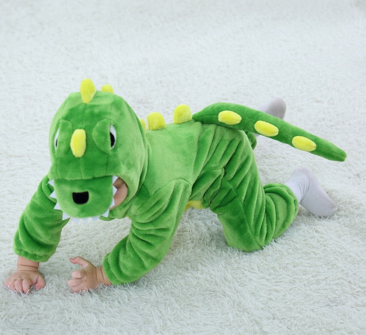 Macacão Pijama Bebê Infantil de Bichinho: Dinossauro (18 Meses