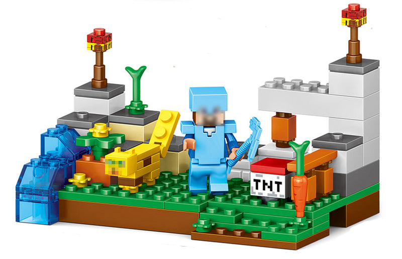 Lego Minecraft - Mais de 1.000 peças 4 em 1 - Meu Mundo